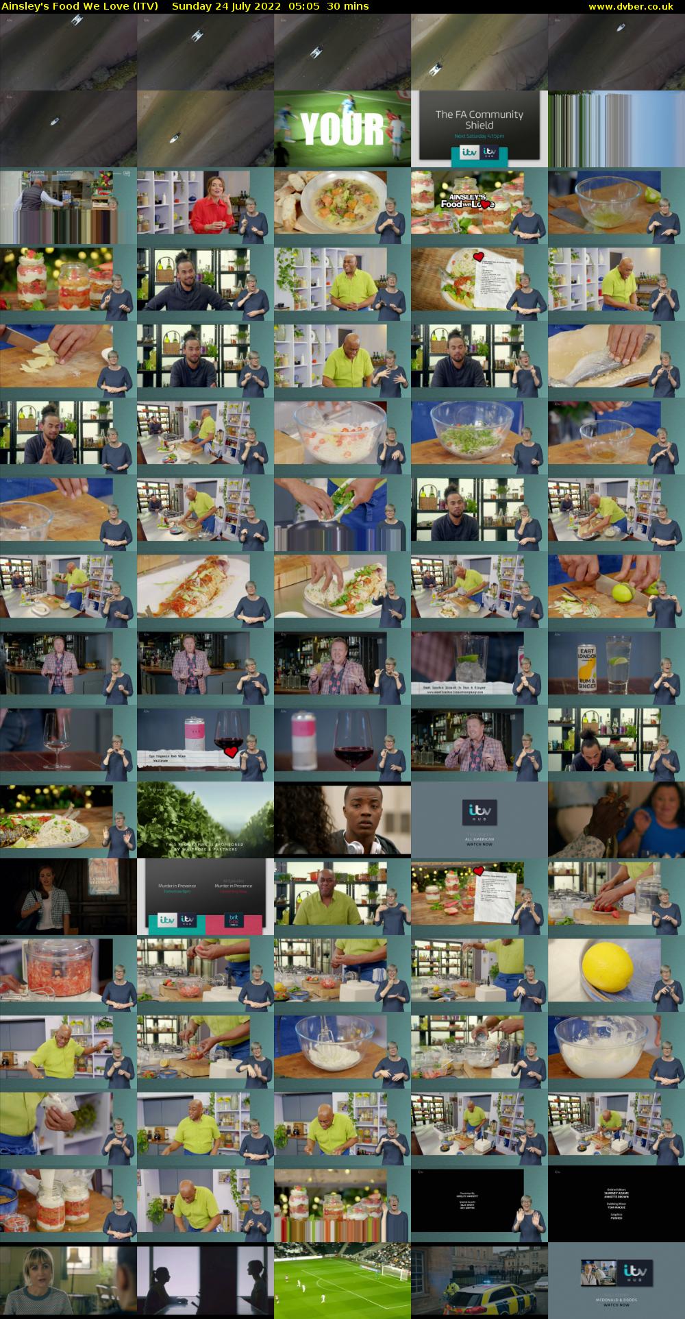 Ainsley's Food We Love (ITV) Sunday 24 July 2022 05:05 - 05:35