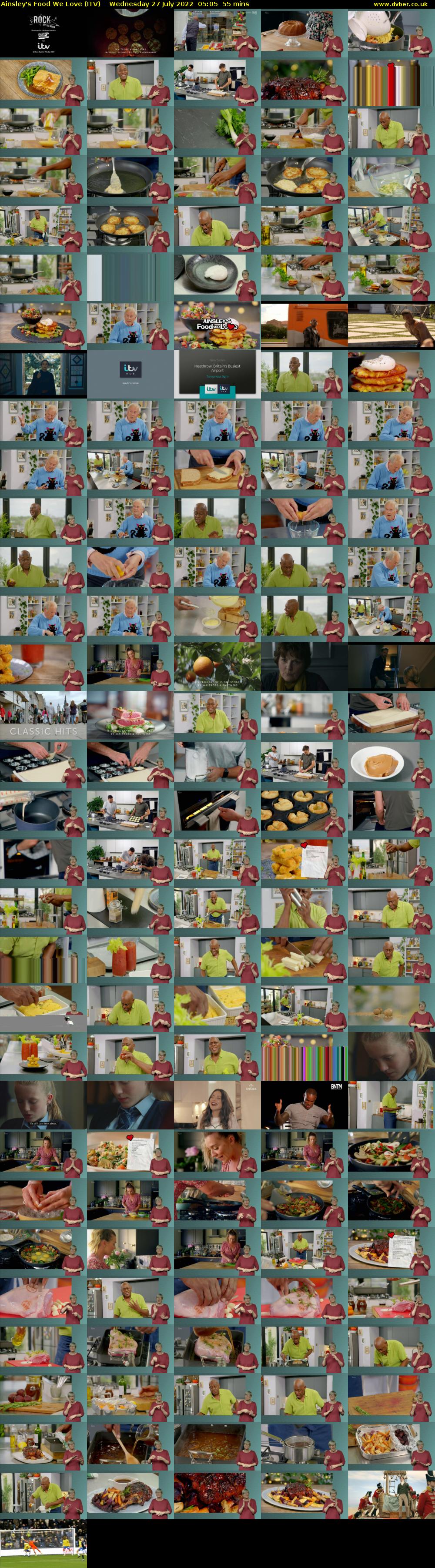 Ainsley's Food We Love (ITV) Wednesday 27 July 2022 05:05 - 06:00