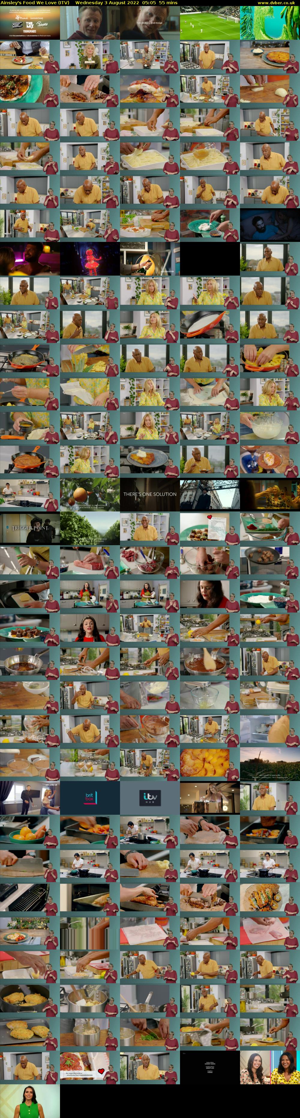 Ainsley's Food We Love (ITV) Wednesday 3 August 2022 05:05 - 06:00