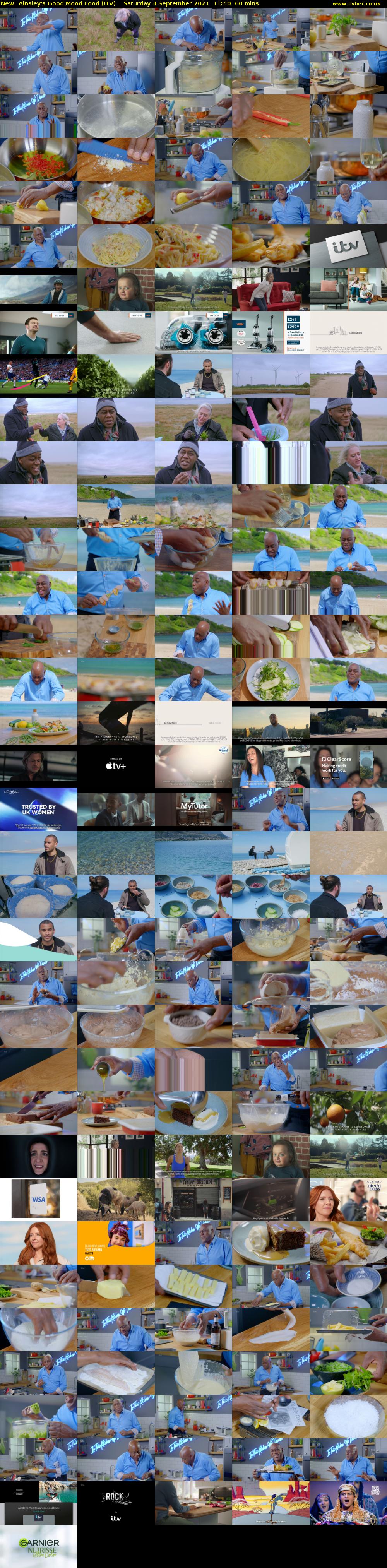 Ainsley's Good Mood Food (ITV) Saturday 4 September 2021 11:40 - 12:40