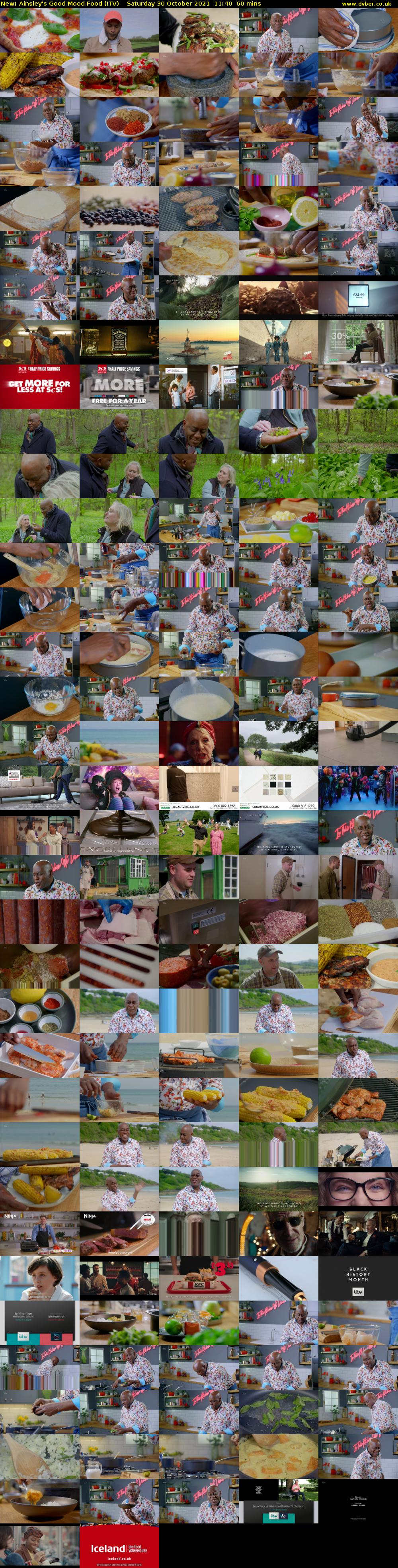Ainsley's Good Mood Food (ITV) Saturday 30 October 2021 11:40 - 12:40