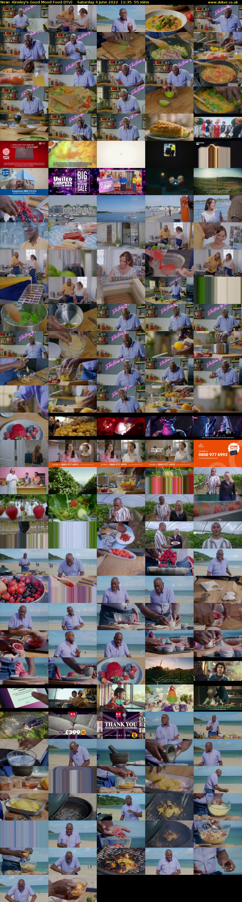 Ainsley's Good Mood Food (ITV) Saturday 4 June 2022 11:35 - 12:30