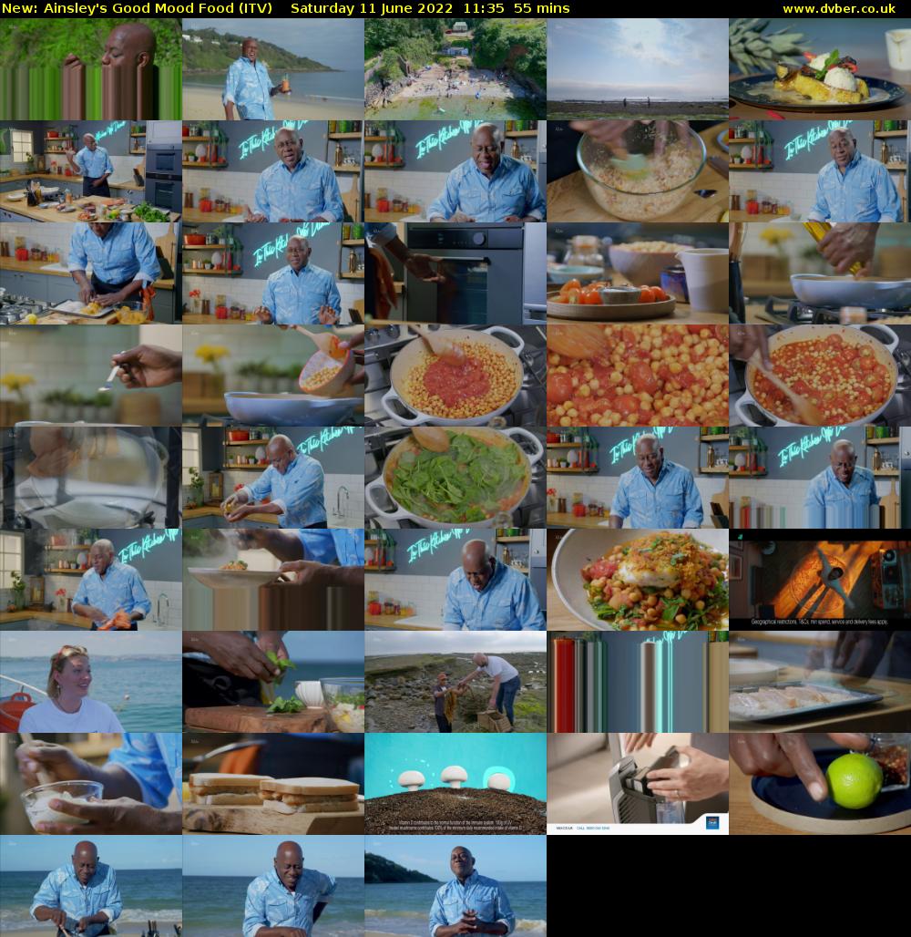 Ainsley's Good Mood Food (ITV) Saturday 11 June 2022 11:35 - 12:30