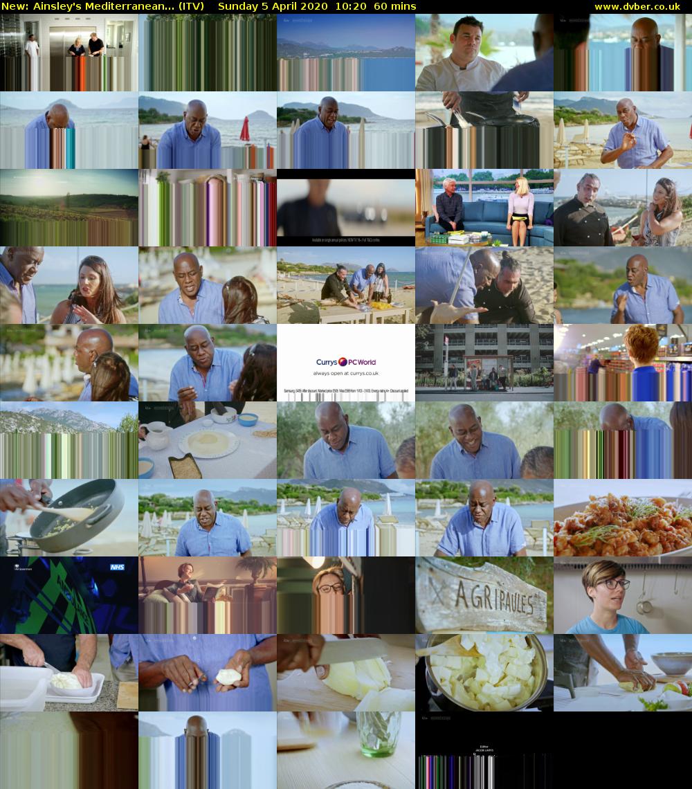 Ainsley's Mediterranean... (ITV) Sunday 5 April 2020 10:20 - 11:20