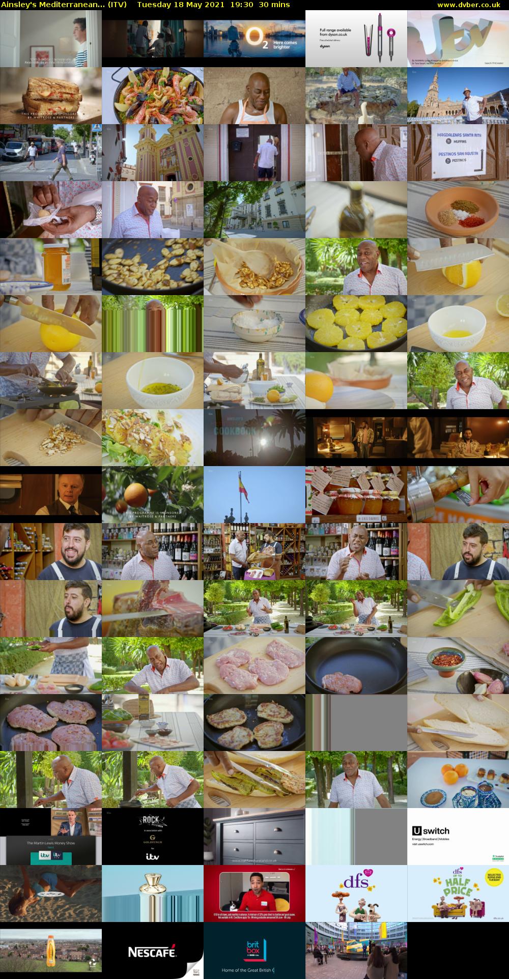 Ainsley's Mediterranean... (ITV) Tuesday 18 May 2021 19:30 - 20:00