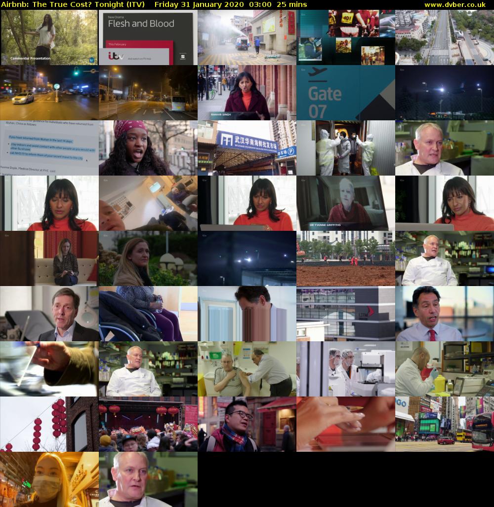 Airbnb: The True Cost? Tonight (ITV) Friday 31 January 2020 03:00 - 03:25