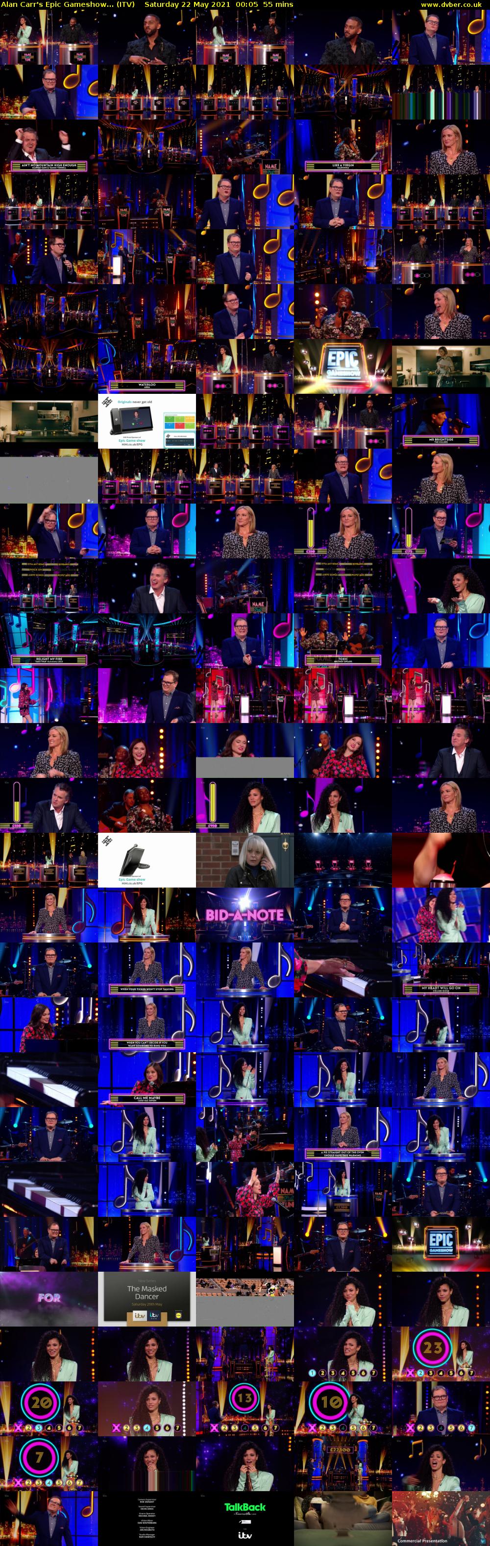 Alan Carr's Epic Gameshow... (ITV) Saturday 22 May 2021 00:05 - 01:00