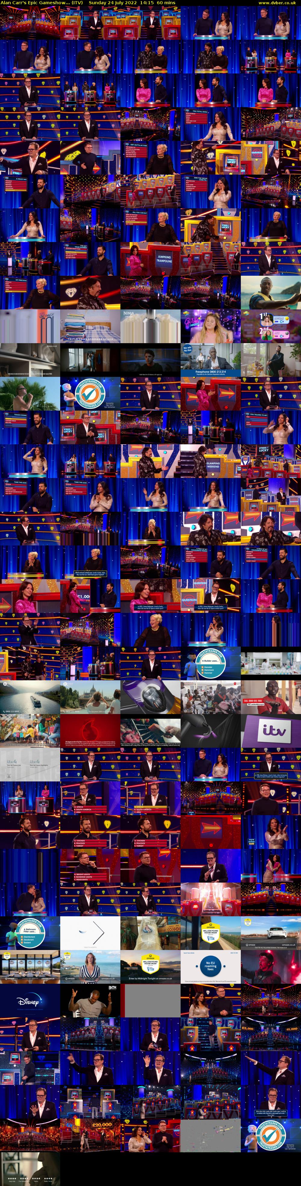 Alan Carr's Epic Gameshow... (ITV) Sunday 24 July 2022 14:15 - 15:15