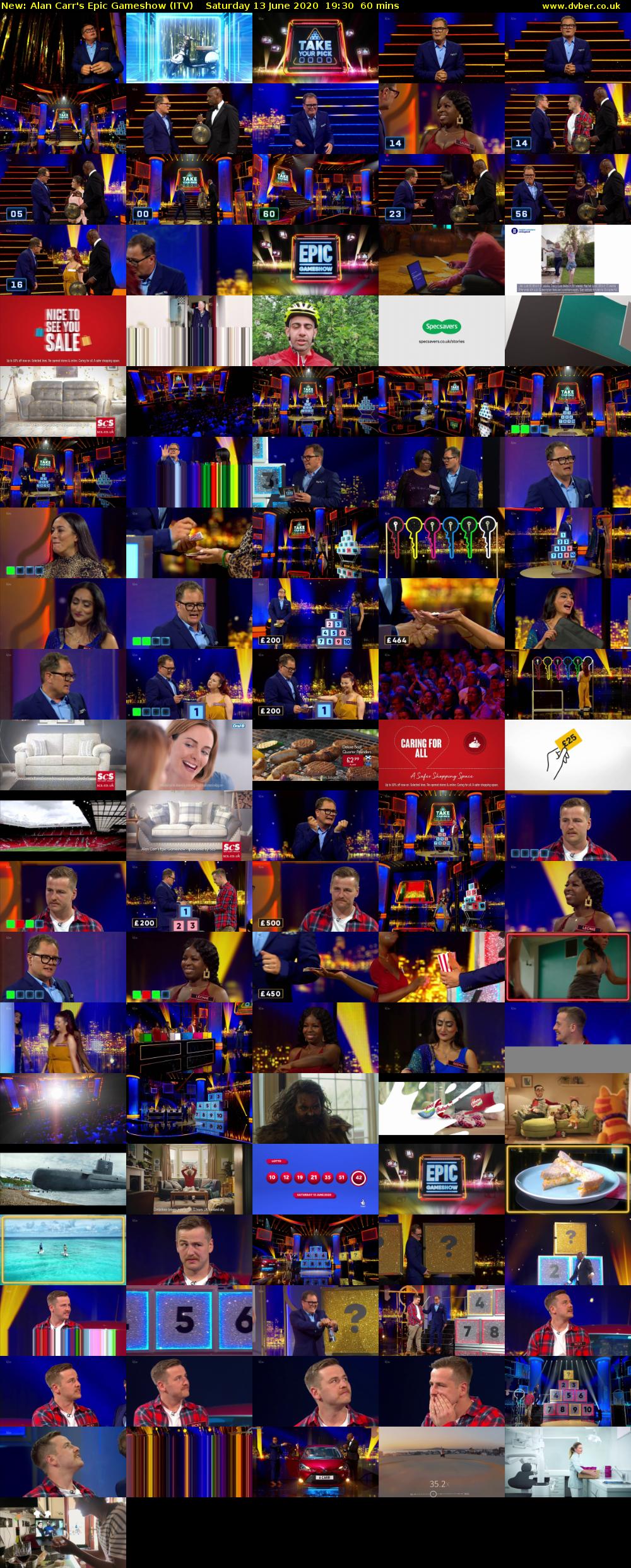 Alan Carr's Epic Gameshow (ITV) Saturday 13 June 2020 19:30 - 20:30