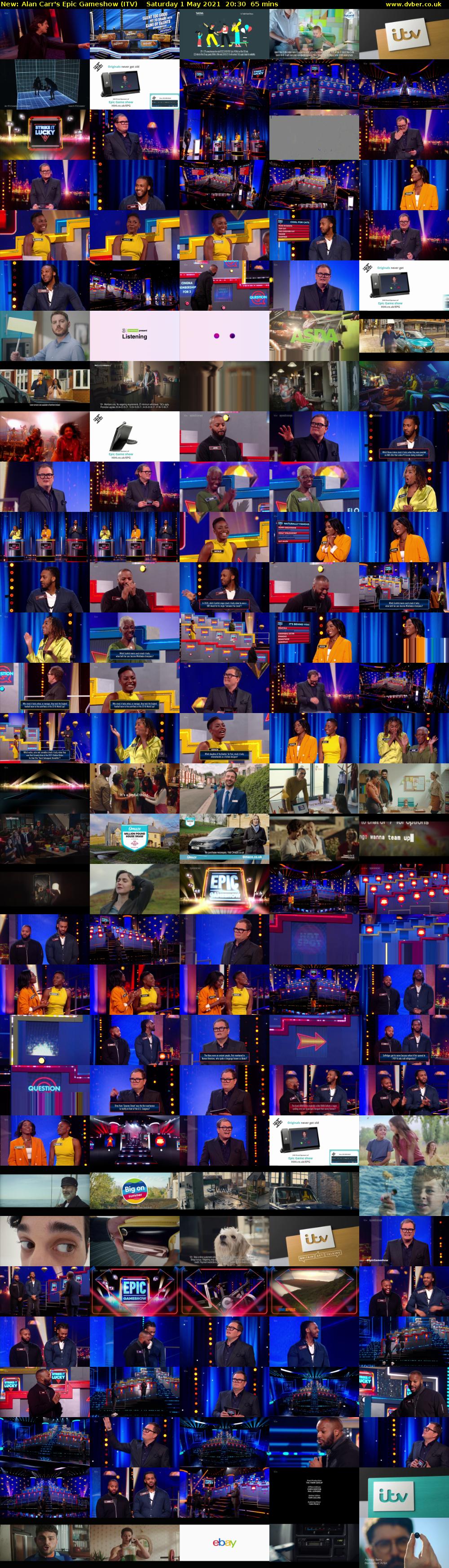 Alan Carr's Epic Gameshow (ITV) Saturday 1 May 2021 20:30 - 21:35