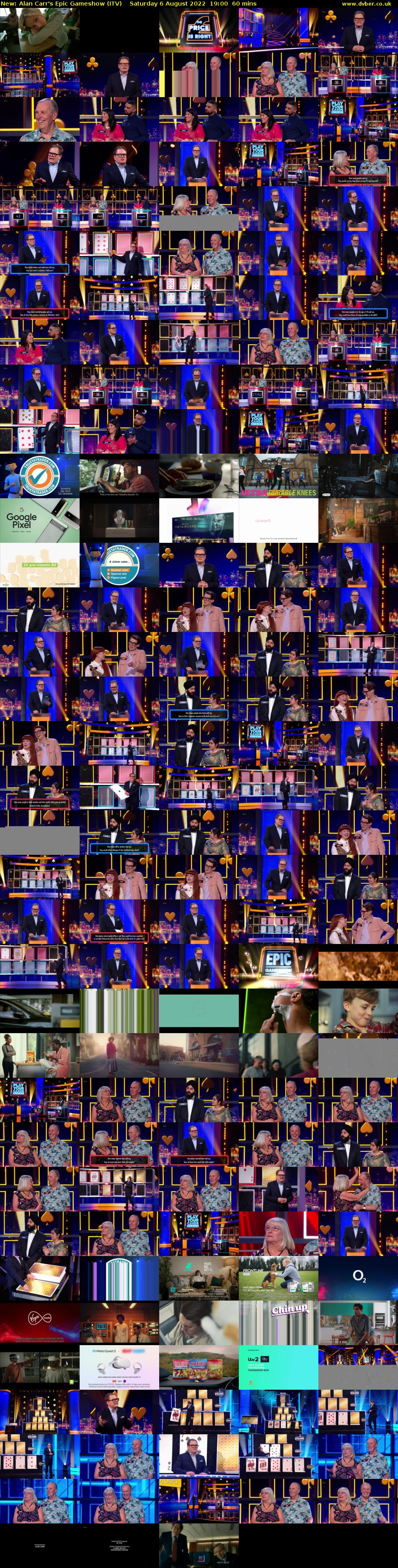 Alan Carr's Epic Gameshow (ITV) Saturday 6 August 2022 19:00 - 20:00