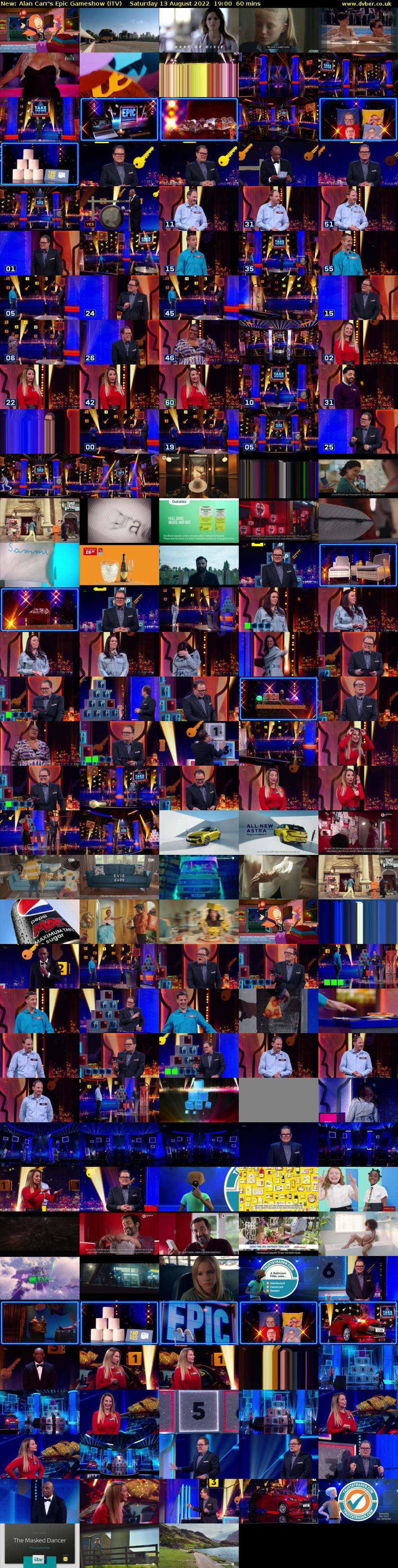 Alan Carr's Epic Gameshow (ITV) Saturday 13 August 2022 19:00 - 20:00