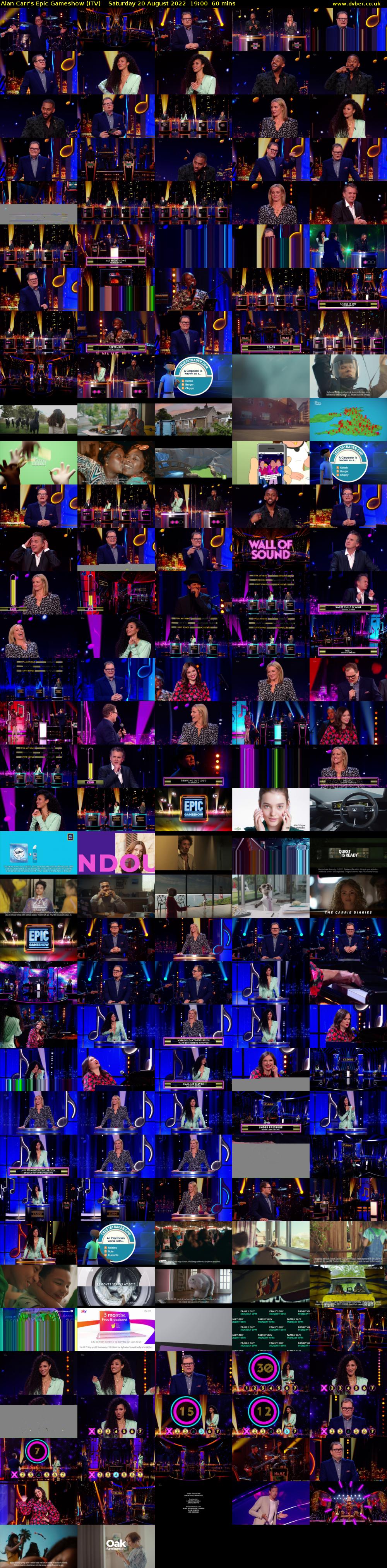 Alan Carr's Epic Gameshow (ITV) Saturday 20 August 2022 19:00 - 20:00