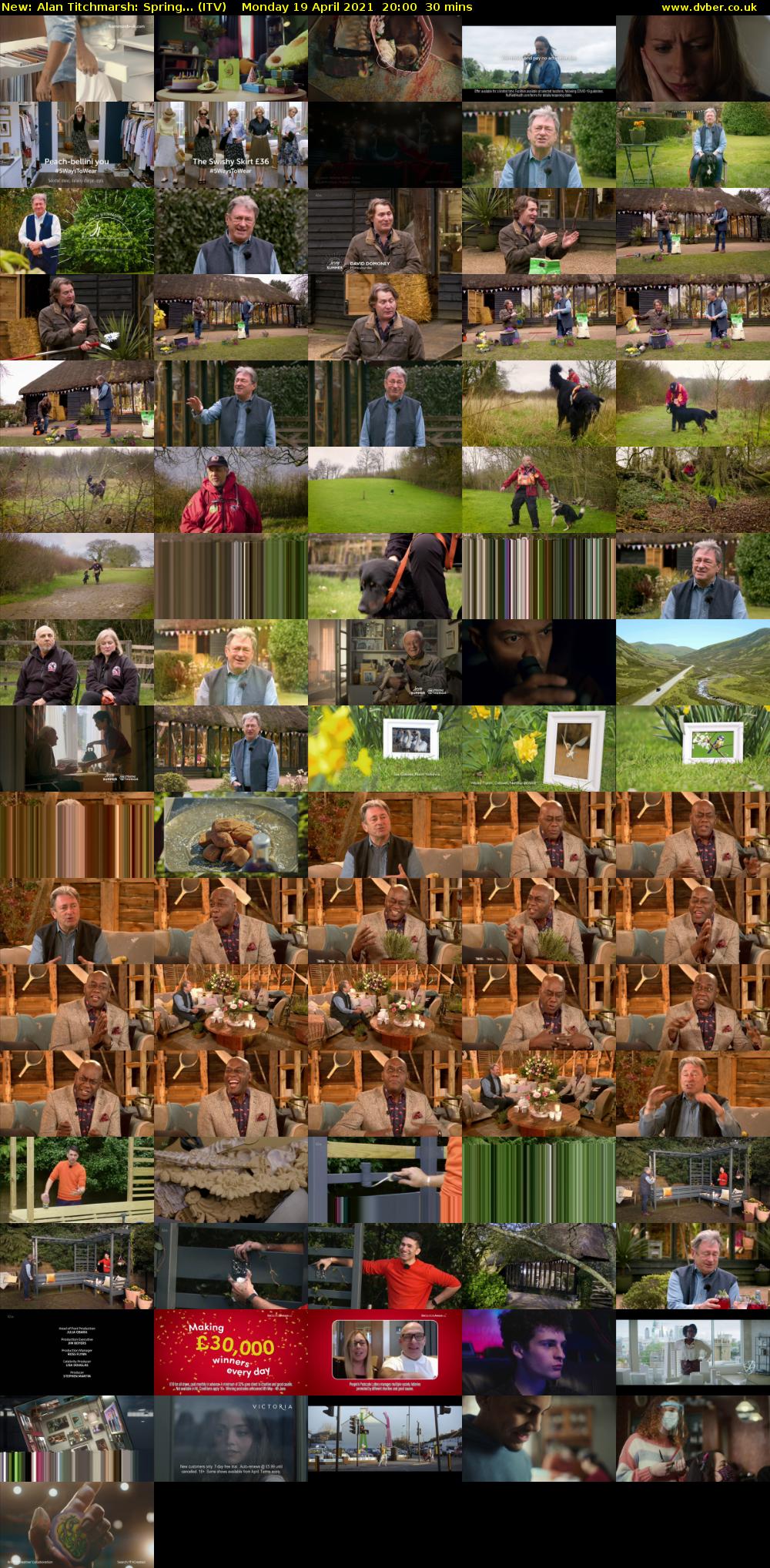Alan Titchmarsh: Spring... (ITV) Monday 19 April 2021 20:00 - 20:30