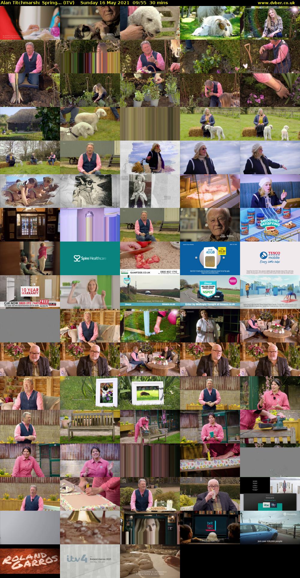 Alan Titchmarsh: Spring... (ITV) Sunday 16 May 2021 09:55 - 10:25