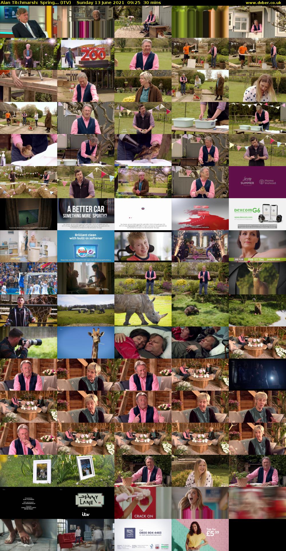 Alan Titchmarsh: Spring... (ITV) Sunday 13 June 2021 09:25 - 09:55