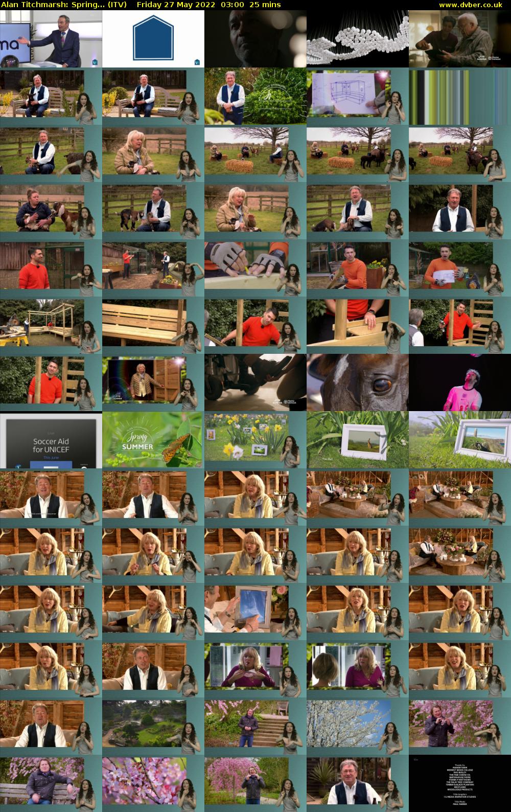 Alan Titchmarsh: Spring... (ITV) Friday 27 May 2022 03:00 - 03:25
