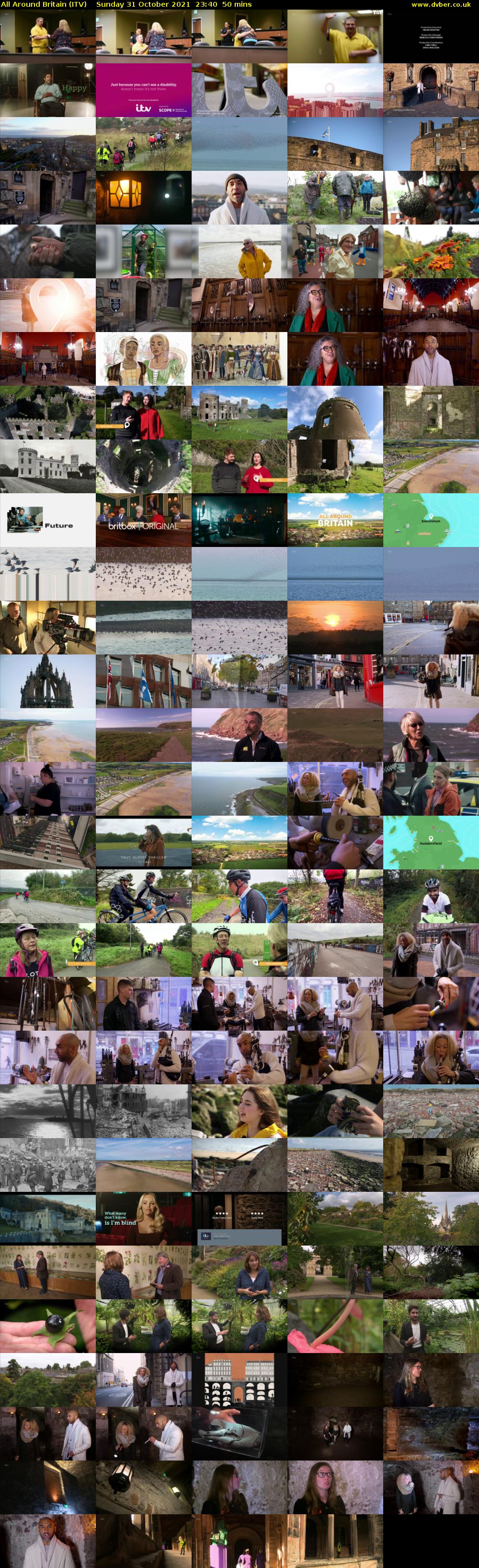 All Around Britain (ITV) Sunday 31 October 2021 23:40 - 00:30