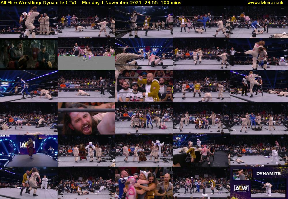 All Elite Wrestling: Dynamite (ITV) Monday 1 November 2021 23:55 - 01:35