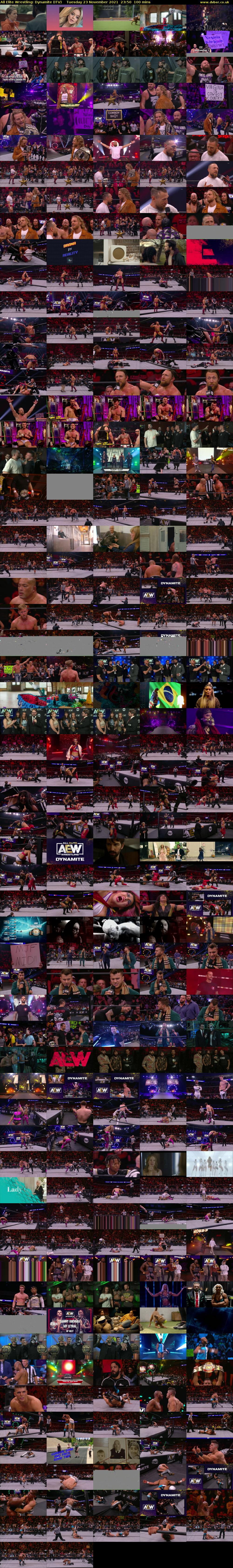 All Elite Wrestling: Dynamite (ITV) Tuesday 23 November 2021 23:50 - 01:30