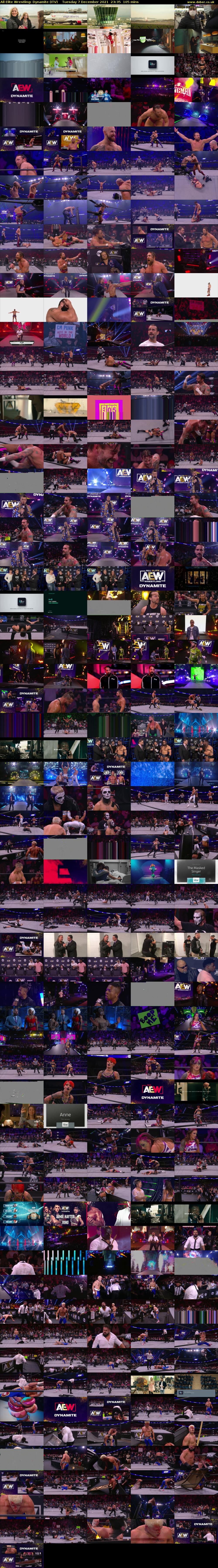All Elite Wrestling: Dynamite (ITV) Tuesday 7 December 2021 23:35 - 01:20