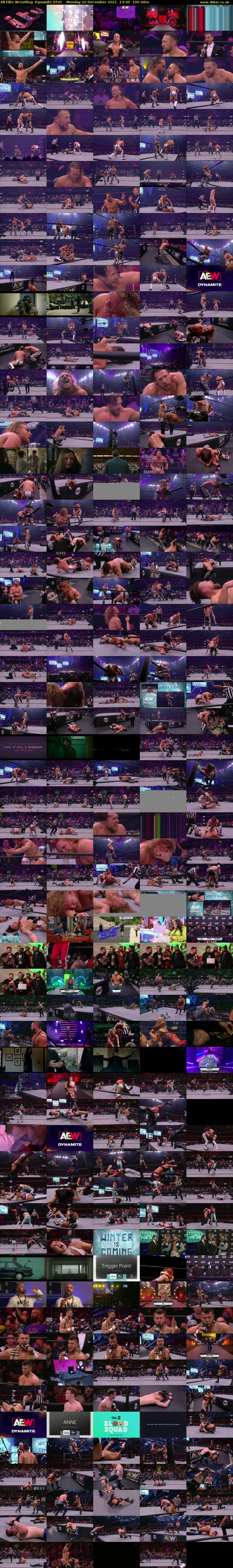 All Elite Wrestling: Dynamite (ITV) Monday 20 December 2021 23:40 - 01:20