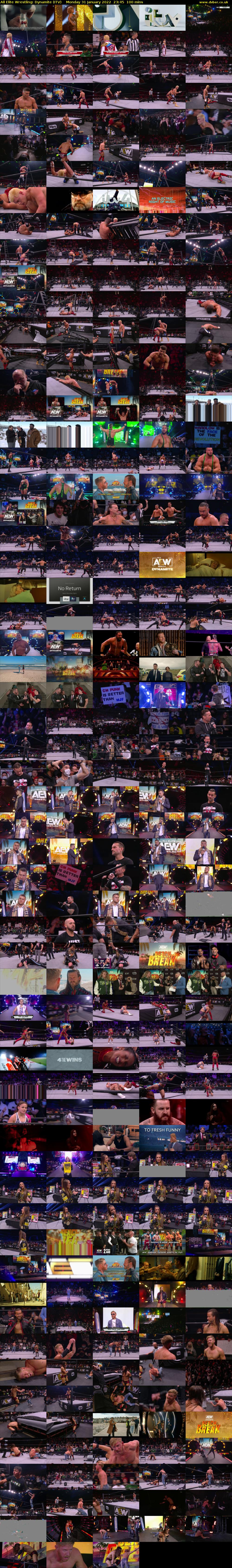 All Elite Wrestling: Dynamite (ITV) Monday 31 January 2022 23:45 - 01:25