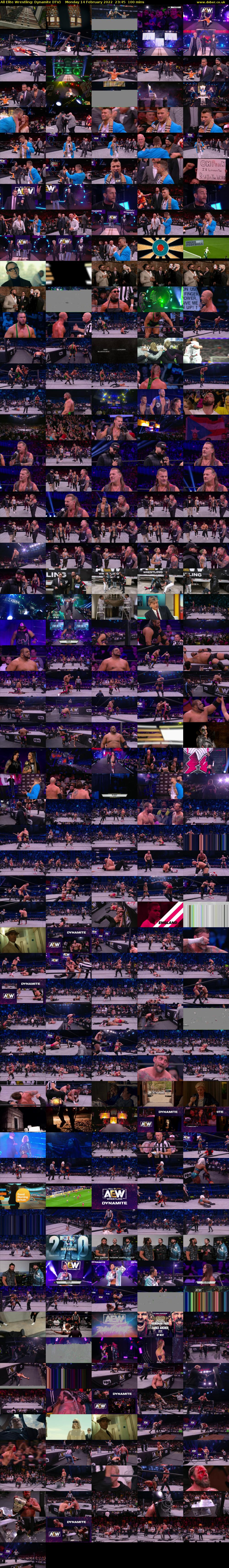 All Elite Wrestling: Dynamite (ITV) Monday 14 February 2022 23:45 - 01:25