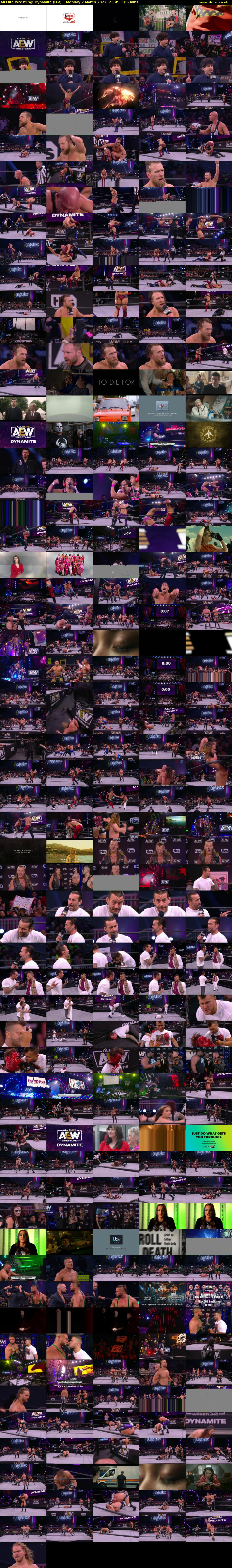 All Elite Wrestling: Dynamite (ITV) Monday 7 March 2022 23:45 - 01:30