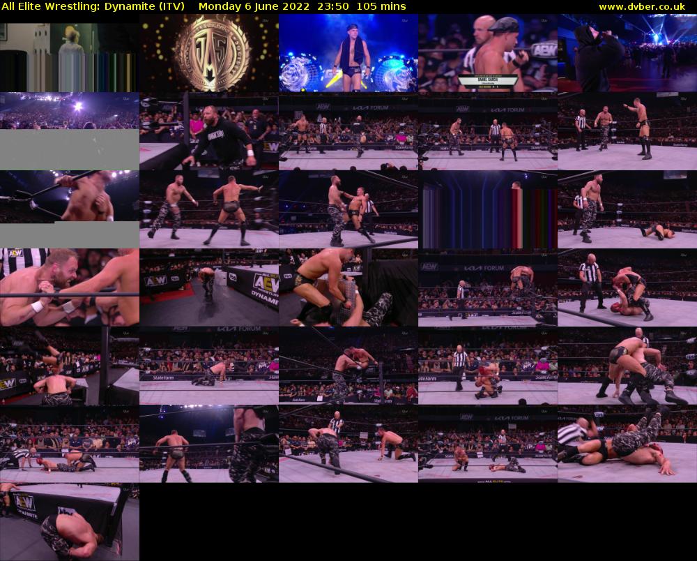 All Elite Wrestling: Dynamite (ITV) Monday 6 June 2022 23:50 - 01:35