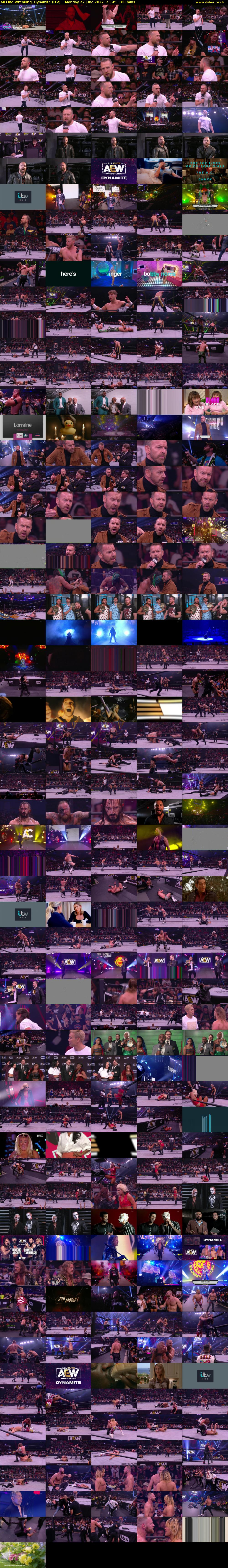 All Elite Wrestling: Dynamite (ITV) Monday 27 June 2022 23:45 - 01:25