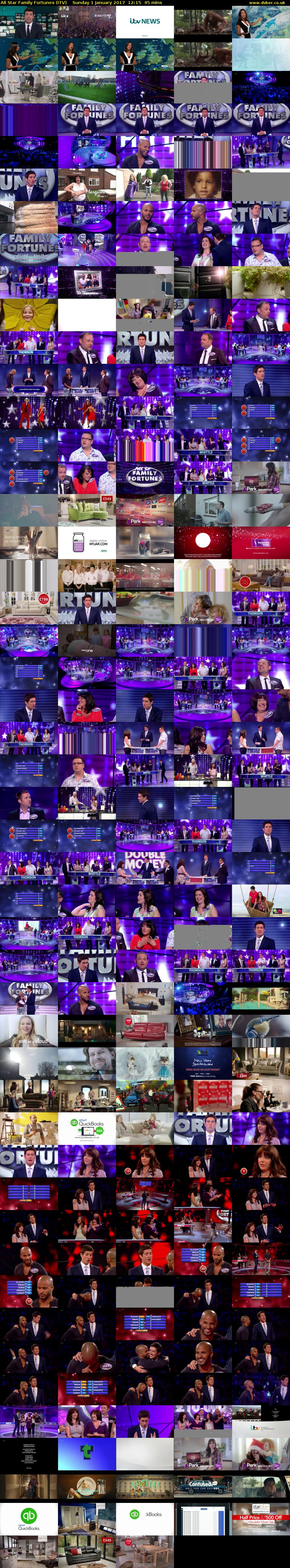 All Star Family Fortunes (ITV) Sunday 1 January 2017 12:15 - 13:00
