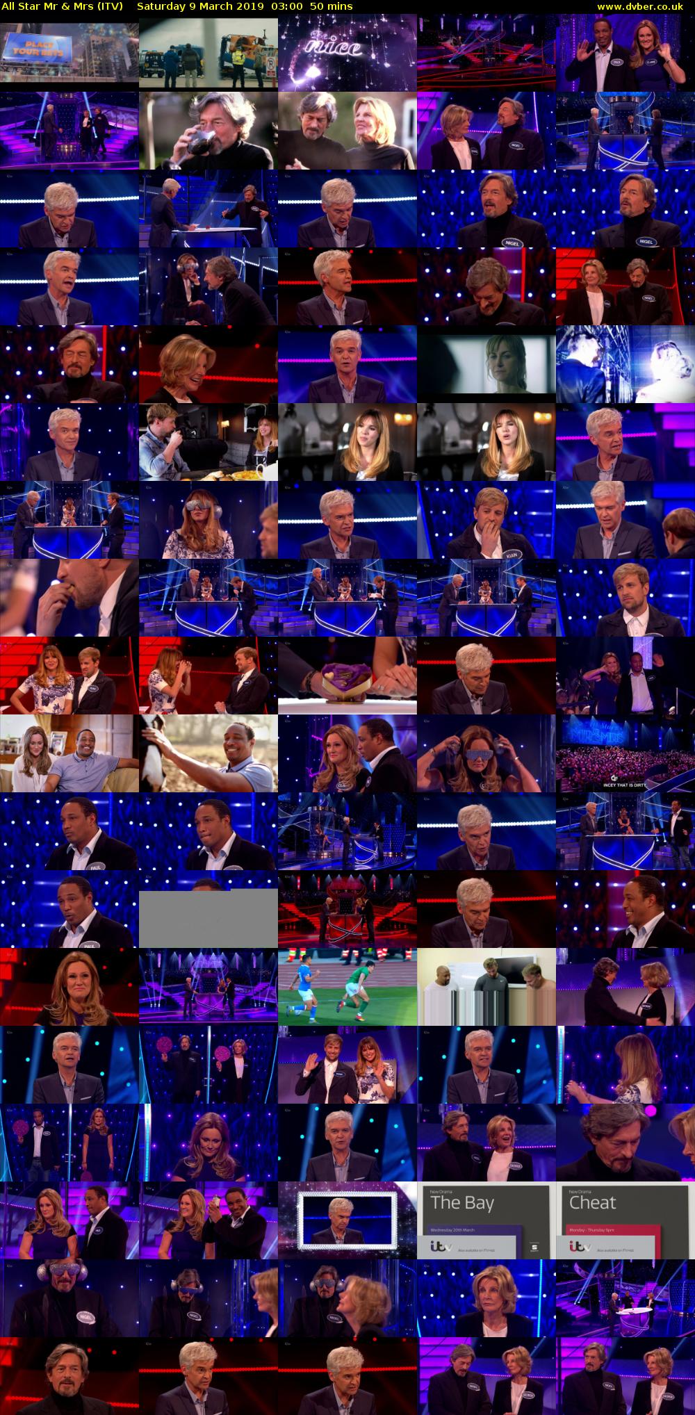 All Star Mr & Mrs (ITV) Saturday 9 March 2019 03:00 - 03:50