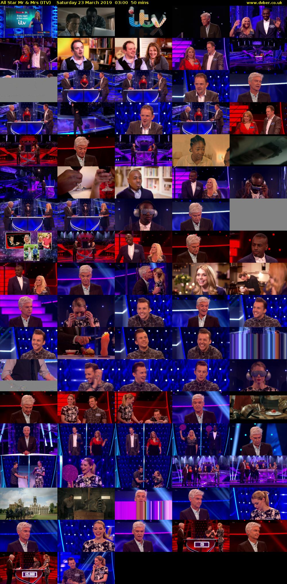 All Star Mr & Mrs (ITV) Saturday 23 March 2019 03:00 - 03:50
