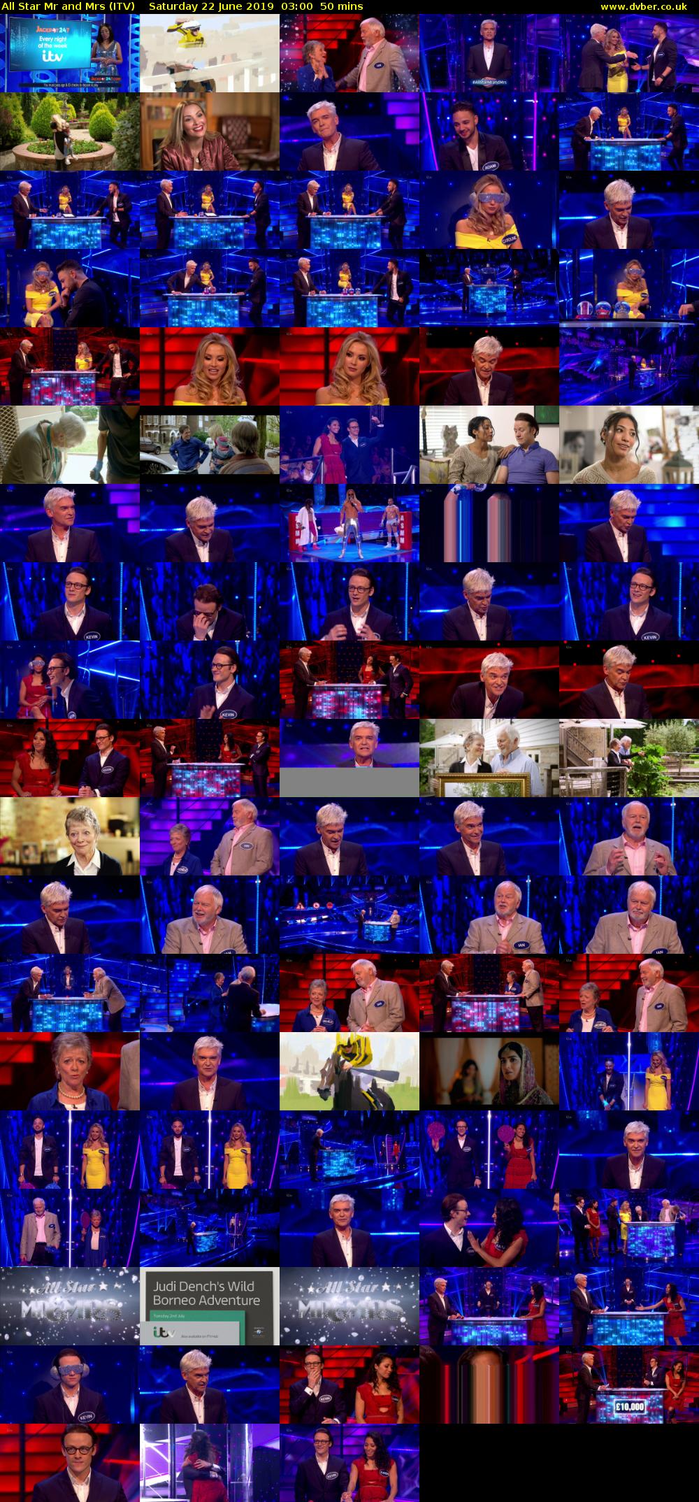 All Star Mr and Mrs (ITV) Saturday 22 June 2019 03:00 - 03:50