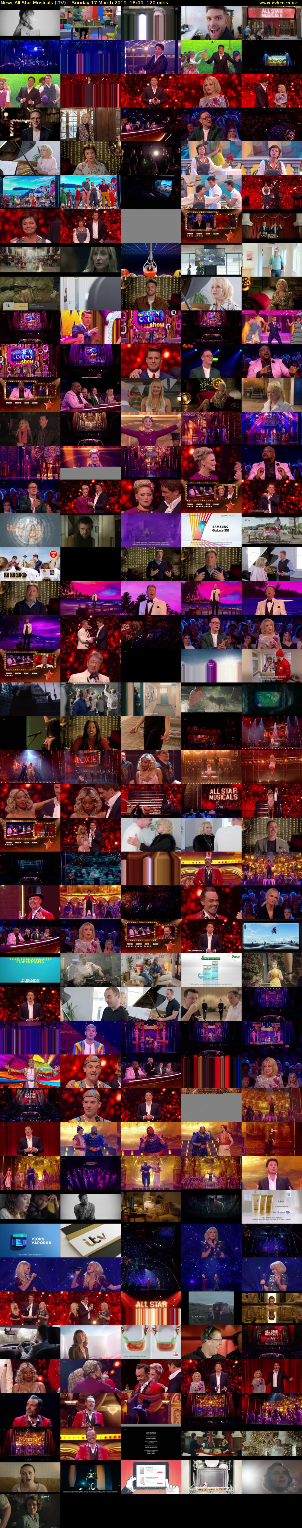 All Star Musicals (ITV) Sunday 17 March 2019 18:00 - 20:00