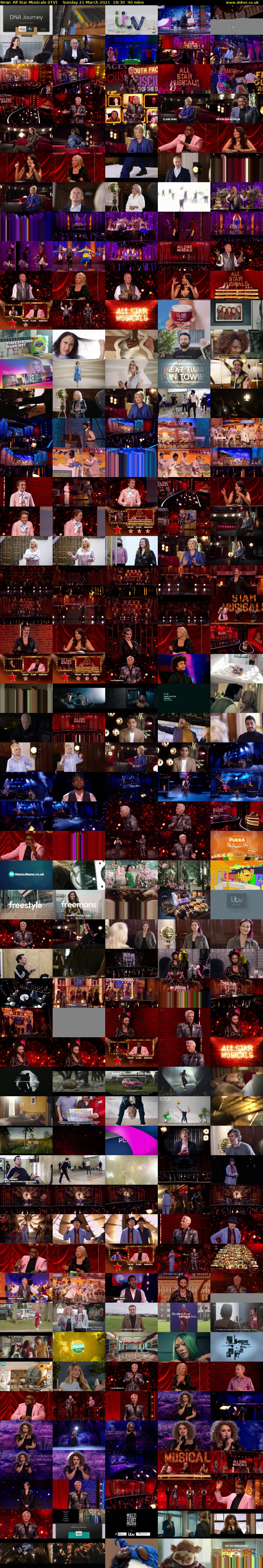 All Star Musicals (ITV) Sunday 21 March 2021 18:30 - 20:00