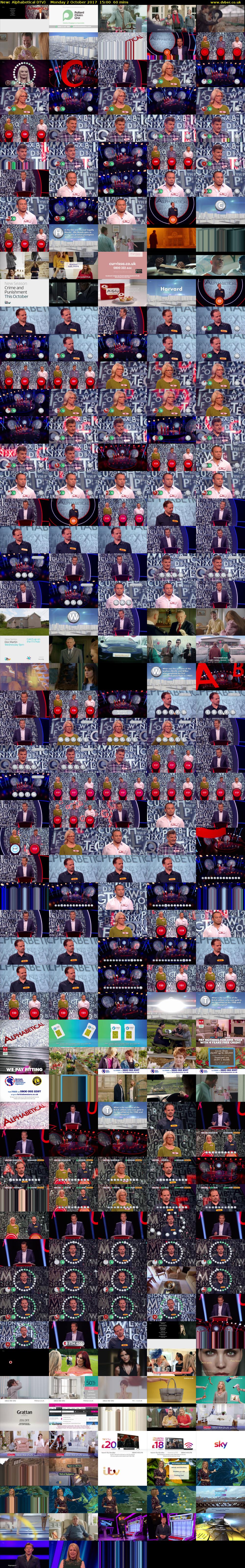 Alphabetical (ITV) Monday 2 October 2017 15:00 - 16:00