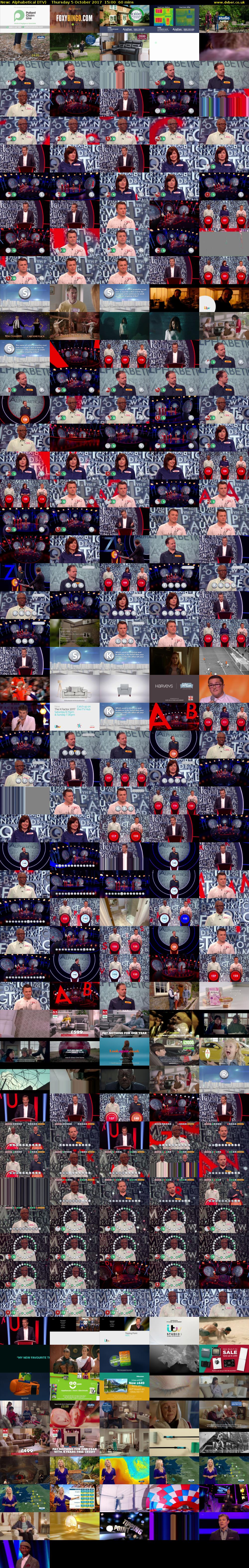 Alphabetical (ITV) Thursday 5 October 2017 15:00 - 16:00