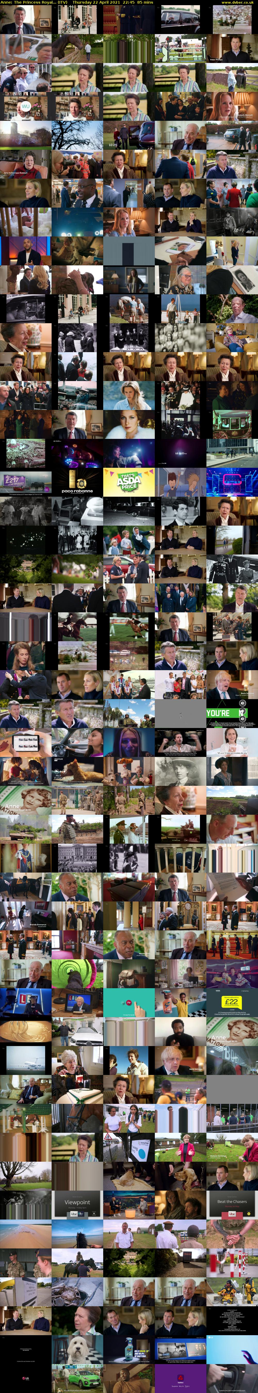 Anne: The Princess Royal... (ITV) Thursday 22 April 2021 22:45 - 00:10