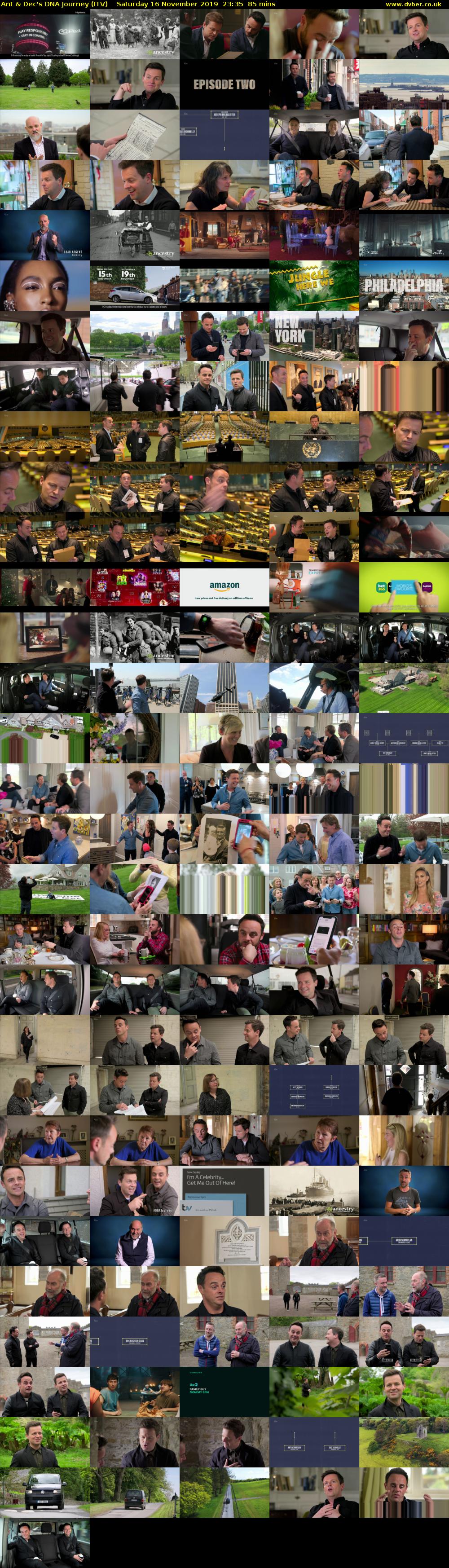 Ant & Dec's DNA Journey (ITV) Saturday 16 November 2019 23:35 - 01:00