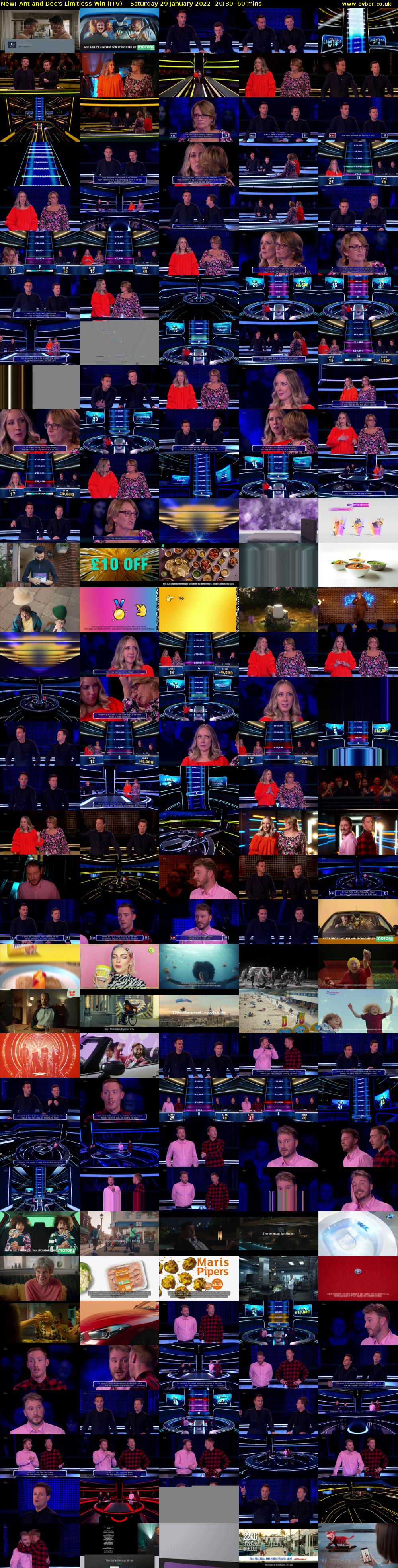 Ant and Dec's Limitless Win (ITV) Saturday 29 January 2022 20:30 - 21:30