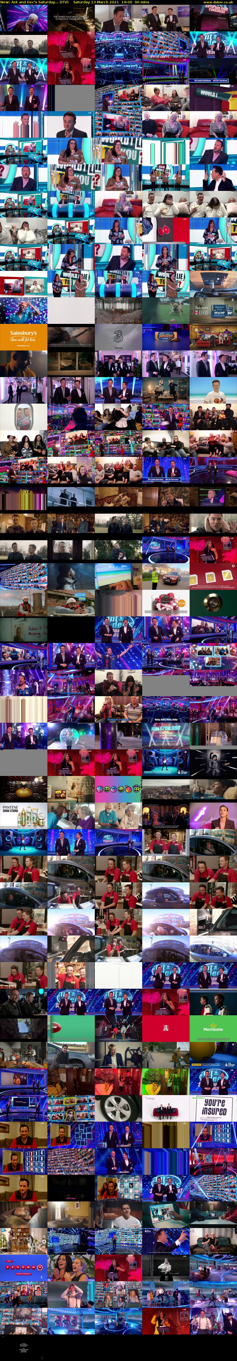 Ant and Dec's Saturday... (ITV) Saturday 13 March 2021 19:00 - 20:30