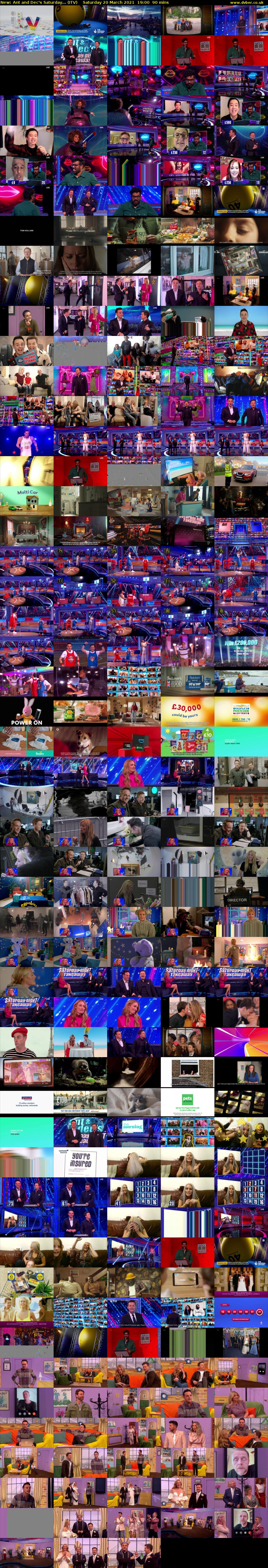 Ant and Dec's Saturday... (ITV) Saturday 20 March 2021 19:00 - 20:30