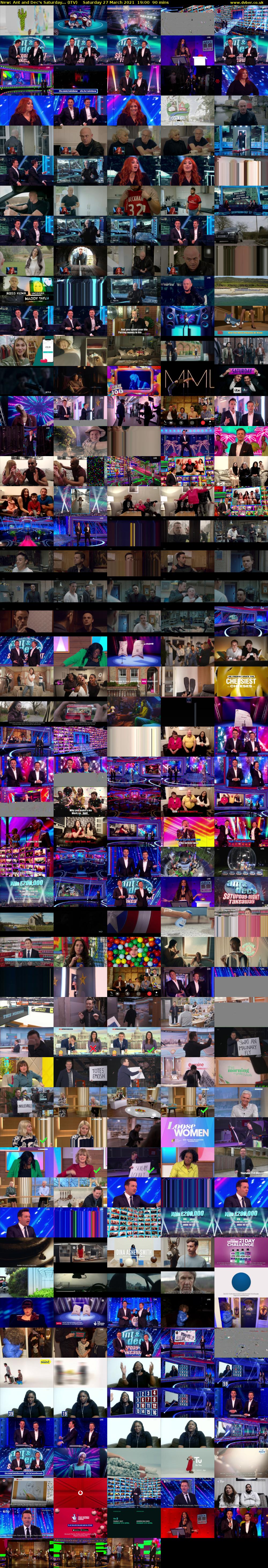 Ant and Dec's Saturday... (ITV) Saturday 27 March 2021 19:00 - 20:30