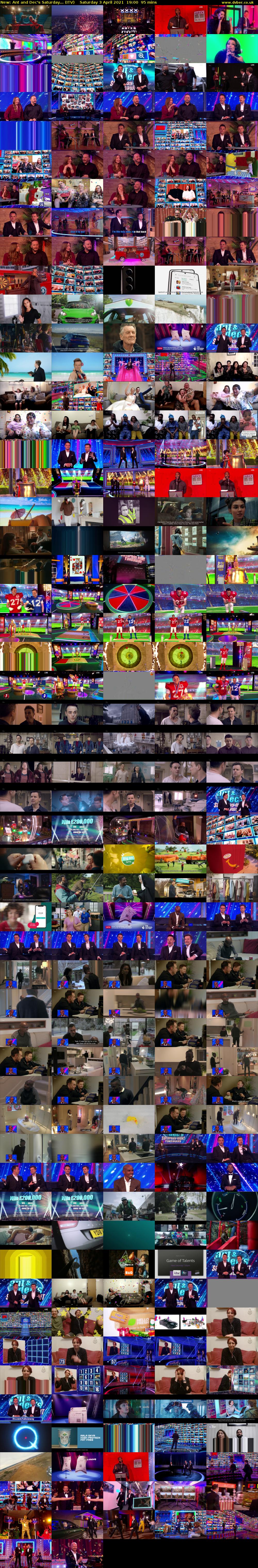 Ant and Dec's Saturday... (ITV) Saturday 3 April 2021 19:00 - 20:35