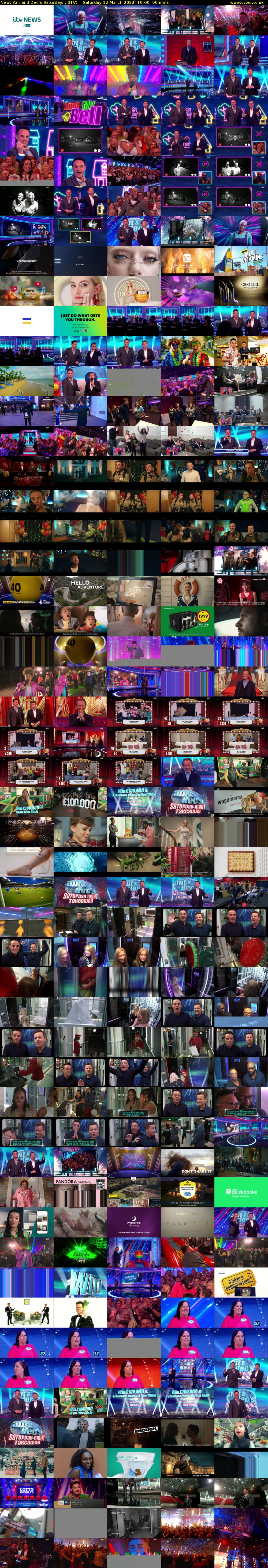 Ant and Dec's Saturday... (ITV) Saturday 12 March 2022 19:00 - 20:30