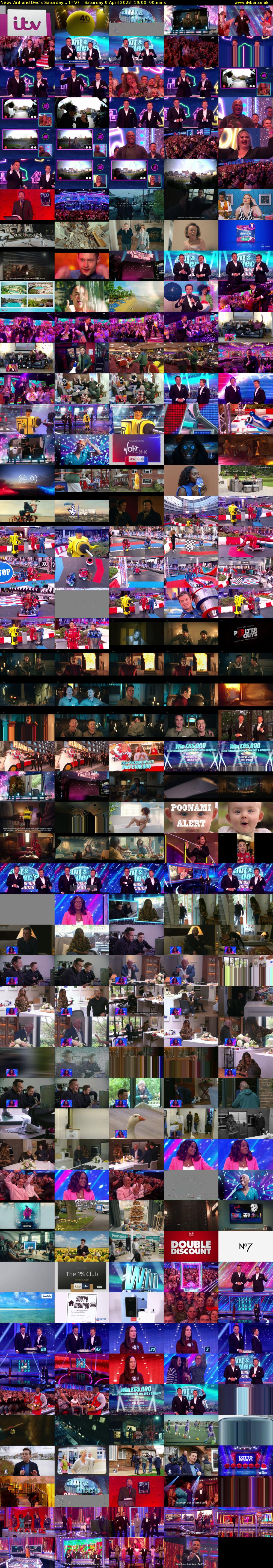Ant and Dec's Saturday... (ITV) Saturday 9 April 2022 19:00 - 20:30