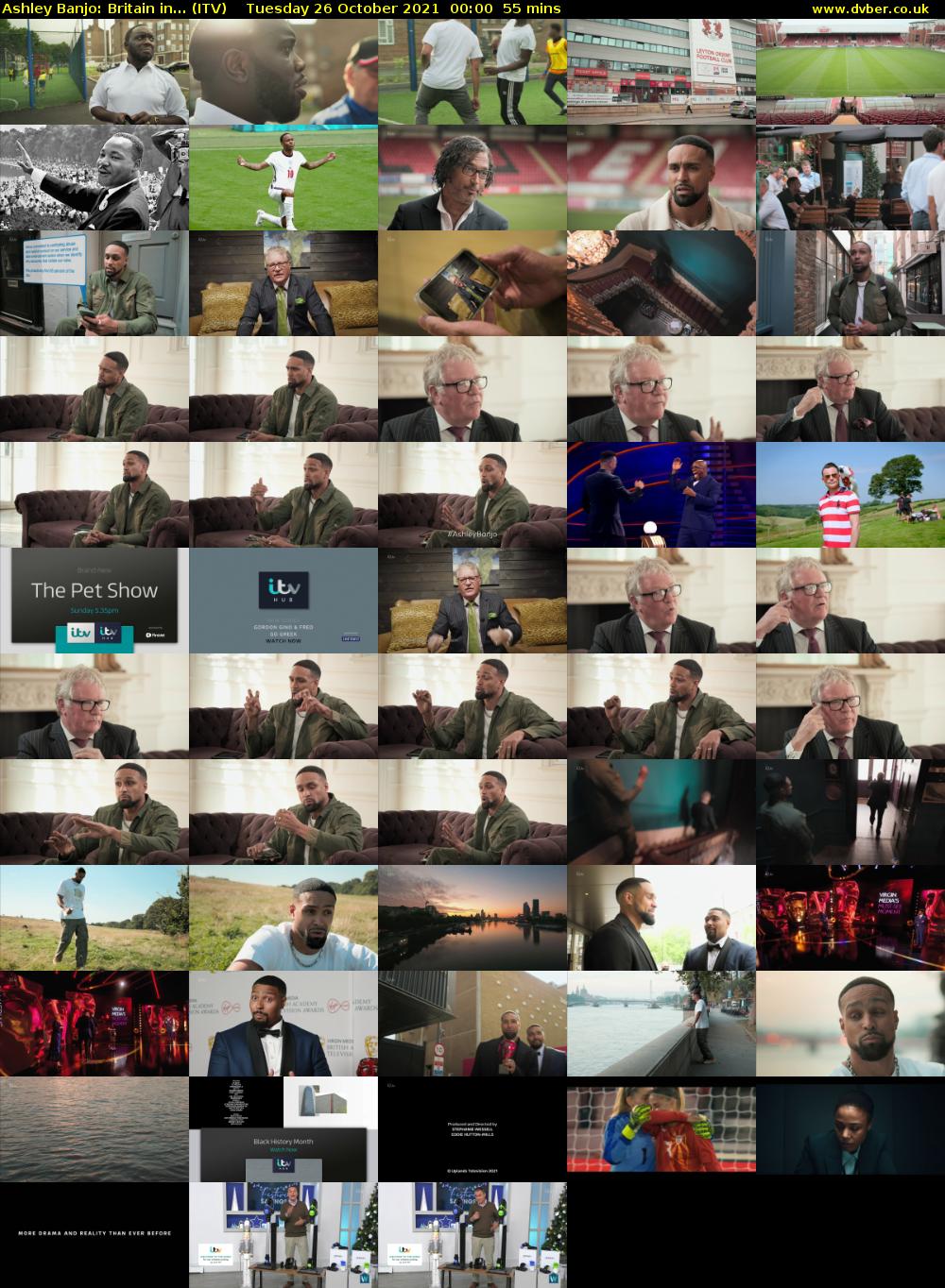 Ashley Banjo: Britain in... (ITV) Tuesday 26 October 2021 00:00 - 00:55