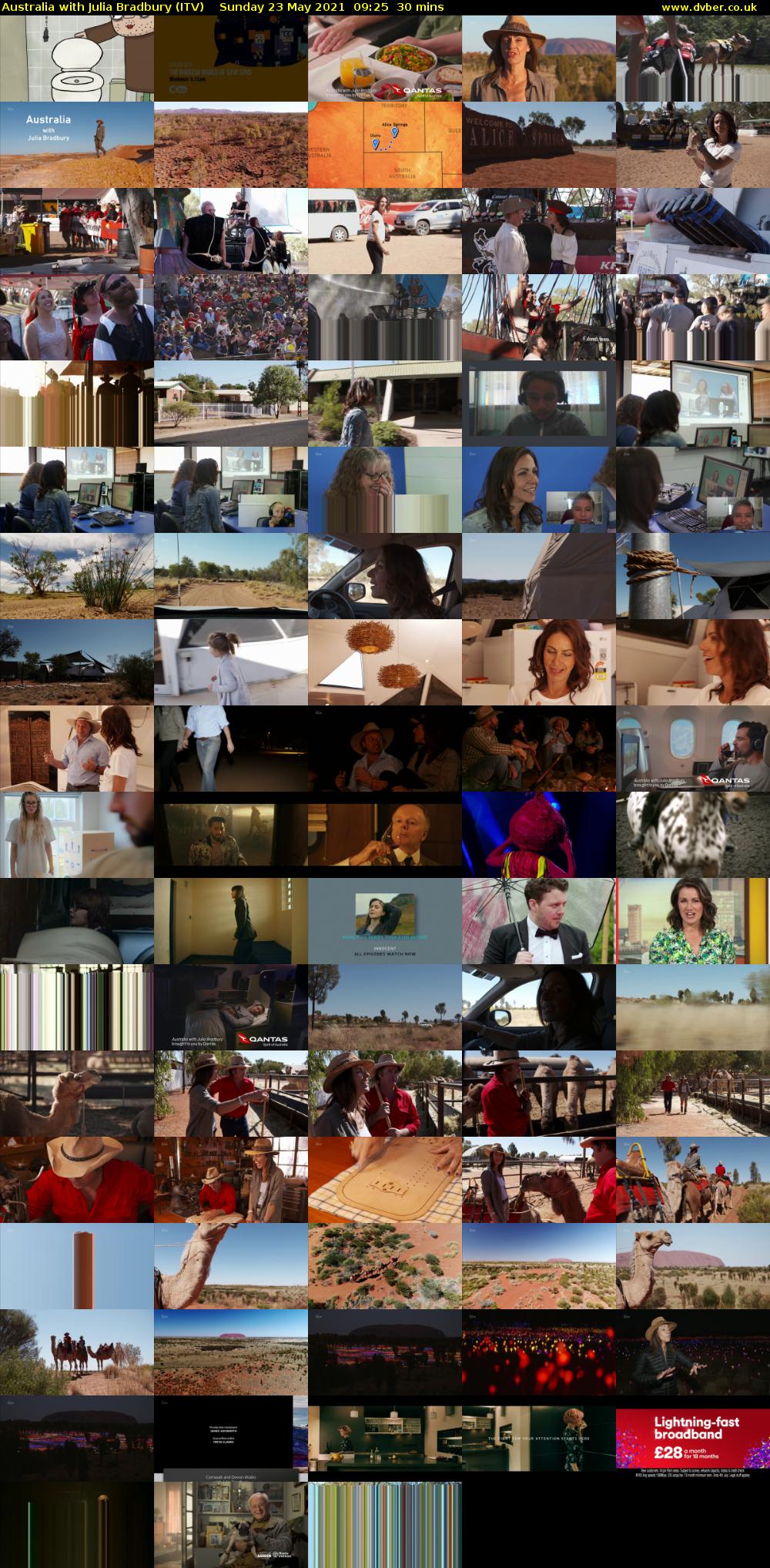 Australia with Julia Bradbury (ITV) Sunday 23 May 2021 09:25 - 09:55